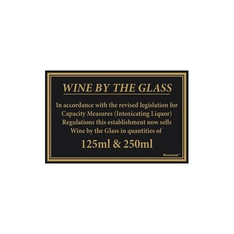 Wine by the Glass Sign